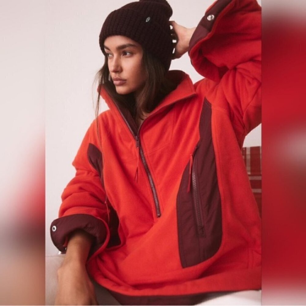 Free People Movement Climber Fleece Oversized Plush Winter Jacket Size Small